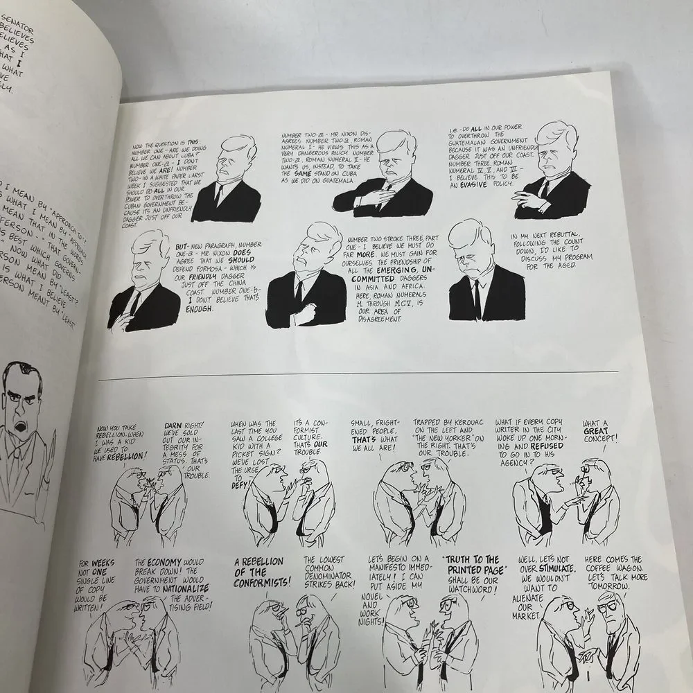 Cartoons Jules Feiffer's America 1982 1st Edition PB from Eisenhower to Reagan‎